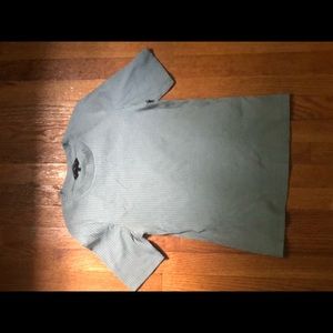 This is a Brave Soul Light Blue Ribbed Shirt.